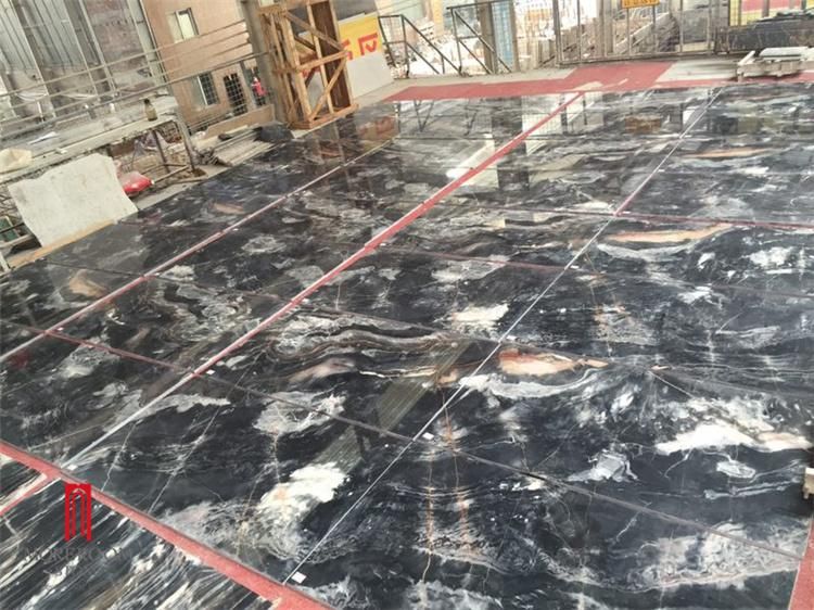 Building Material Hotel Flooring Italian Luxury Stone Black Marble