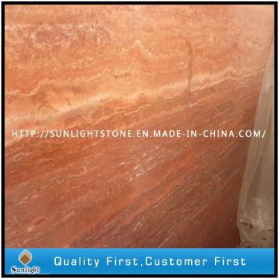 Polished Natural Red Travertine Slabs, Travertine for Pavers, Floor/Wall Tiles