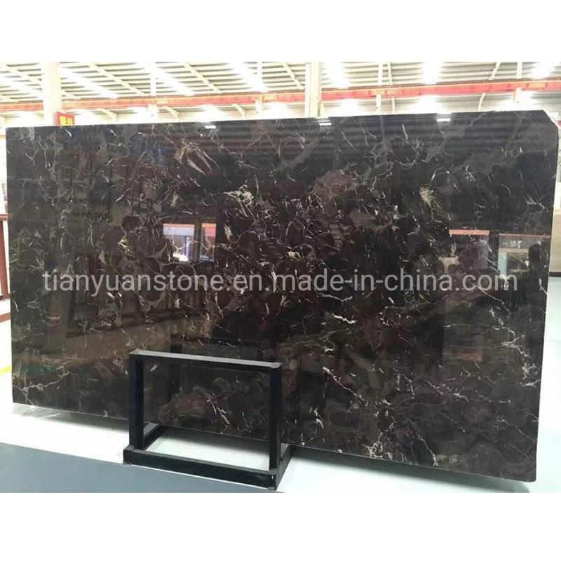 Brown Marble Slab or Tiles, Coffee Marble, Dark Emperador