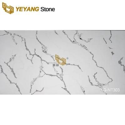 White Artificial Stone Quartz Slab Suppliers for Kitchen/Bathroom/Countertop/Vanity