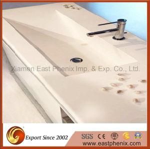Hot Selling White Polished Quartz Stone Vanity Top