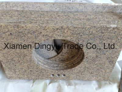 Custom Prefab Aran White Granite Countertops for USA Hospitality
