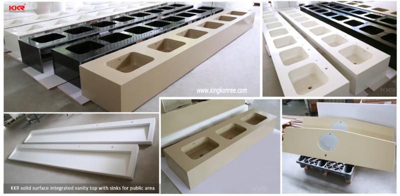 Corian Marble Spray White Vanity Tops