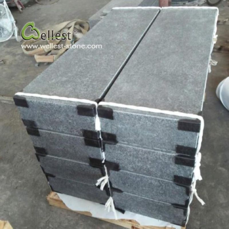 Natural Landscaping Black Granite Garden Stepping Paving Stones