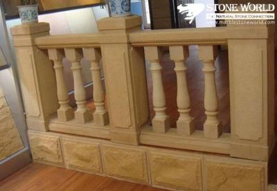 Yellow Sandstone Baluster for Home Decoration (CS076)