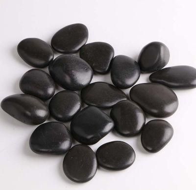 Landscape Stone Black High Polished Pebble Stone for Garden Decoration