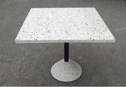 Colorful Artificial Stone Terrazzo Cafe Table Top Terrazzo Furniture Table Popular Resin Factory Price Teble