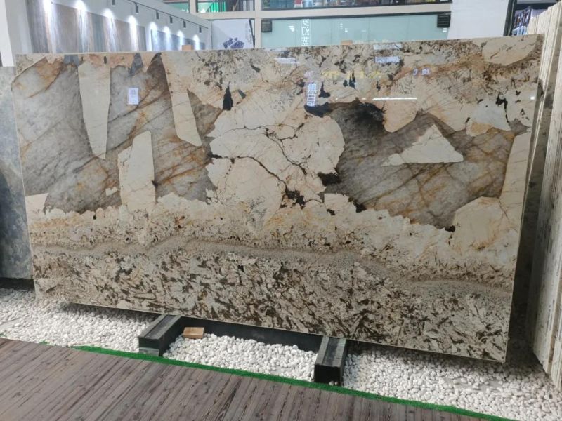 Polished Blue Granite Slab for Decoration / Countertop