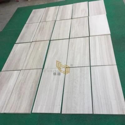 White Wood Vein Marble Tiles for Interior/Mosaic/Hotel/Commercial/Residential/Flooring/Wall Wholesale