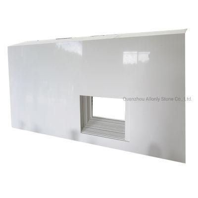 Artificial Stone Prefabricated Quartz Kitchen Countertop with Sink Cutout
