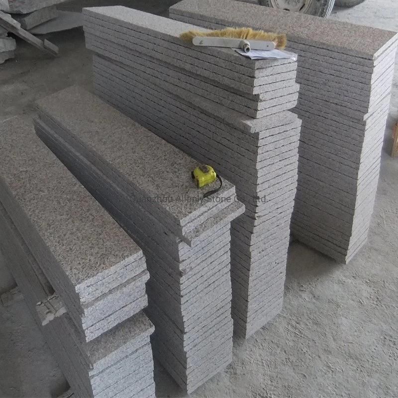 China Flamed Cheap Exterior G682 Golden Yellow Granite Flooring Tile Paving Stone