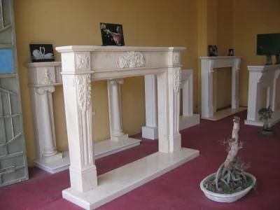Marble Fireplace Mantel Granite Fireplace Surround for Home Decoration