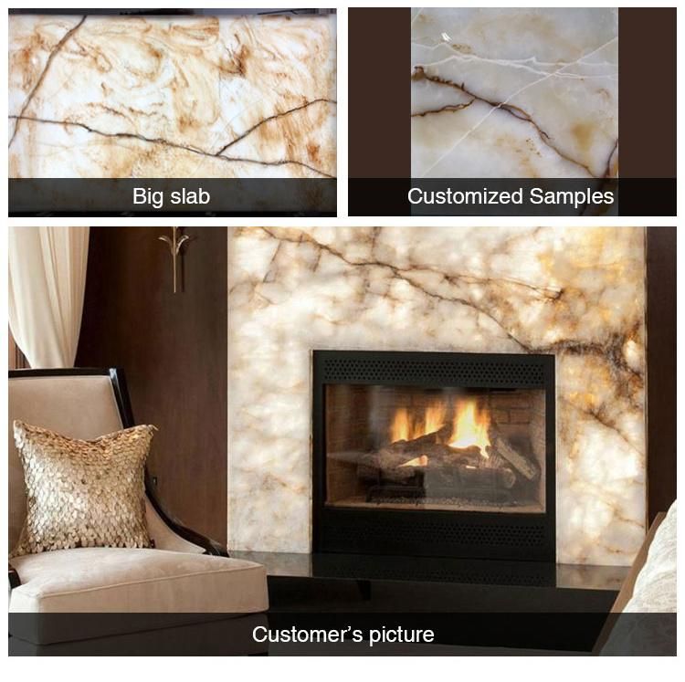 Alabaster Marble Tile Price Interior Decorative Resin Paneling for Onyx Bar