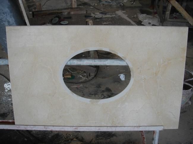 Natural Pink Granite Bathroom Vanity Tops