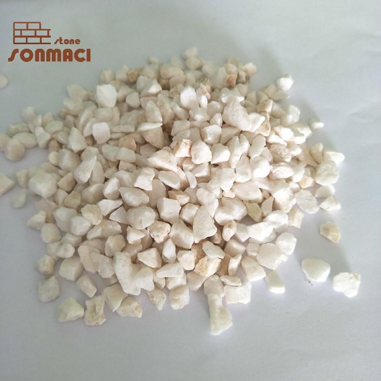 Natural Tumbled Unpolished Snow White Pebble Stone
