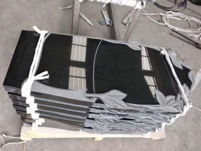 Memorial Grave Granite China Black Granits Monuments Wholesale