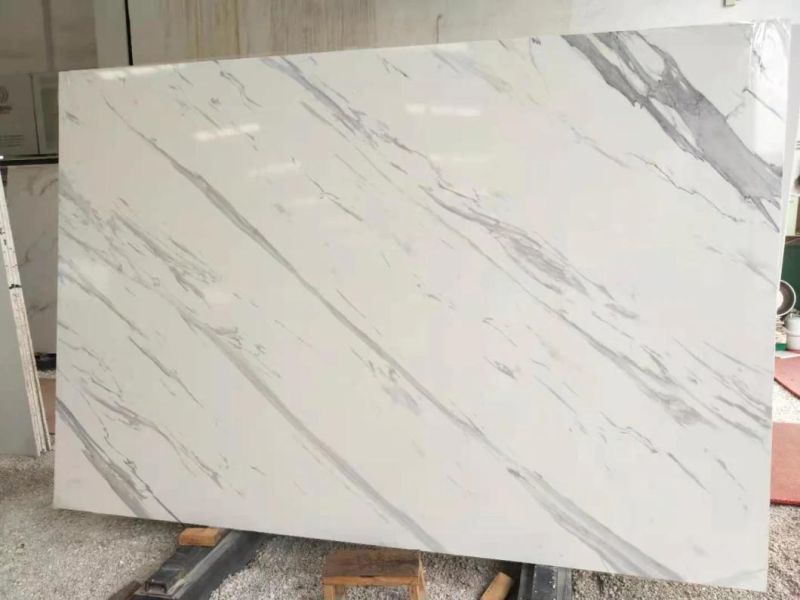 Calacatta Volakas White Artificial Marble Quartz for Countertops and Wall