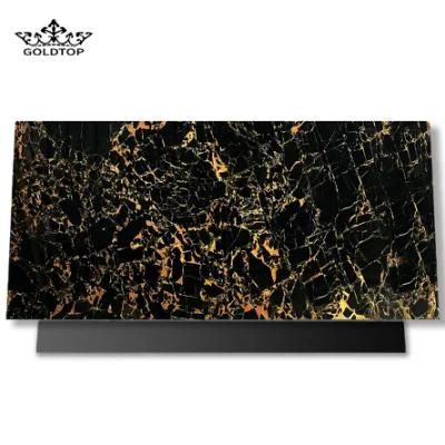 Portoro Floors Tiles Kitchen Countertops Worktop Table Tops Bathroom Vanity Wall Panels Natural Stone Slab Marble