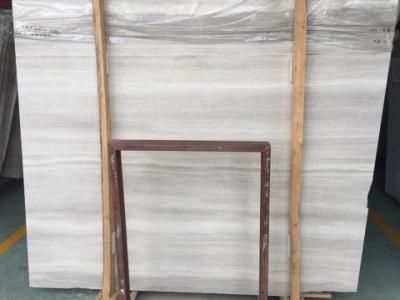 Natural Stone White Wooden Marble Slabs for Interior Decoration