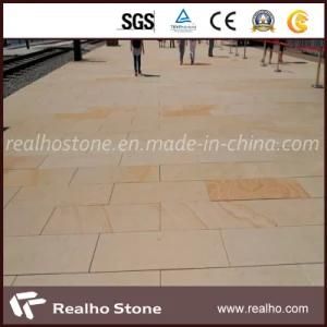 Nature Stone Bushhammered Surface Mountain Yellow Granite for Wall and Floor Tiles