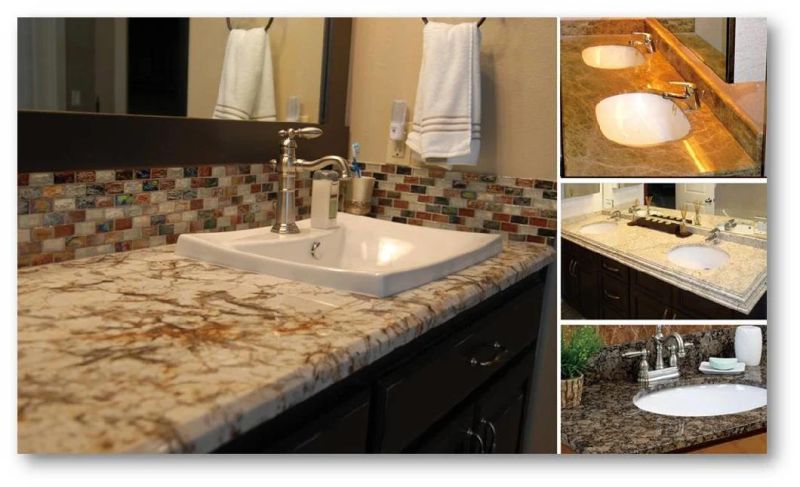 Top Quality Bianco Carrara White Marble Table Top White Marble Vanities Countertops