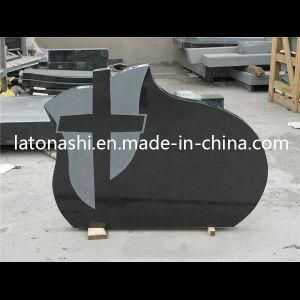 Cheap Price Cross Tombstone, Absolute Black Granite Stone Headstone