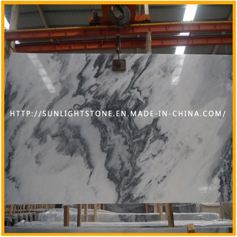 Polished New White Marble Tiles for Kitchen/Bathroom Floor and Wall