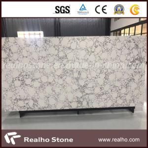 Polished Artificial Grey Vein White Quartz Slab for Project