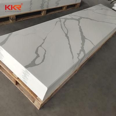 Calacatta White Marble Looks Stone Factory Stone Vanity Acrylic Solid Surface