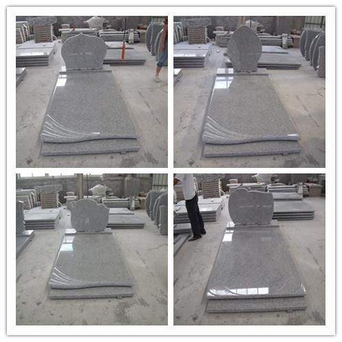Natural Customized Muslim Style Tombstone Granite Monuments Headstone