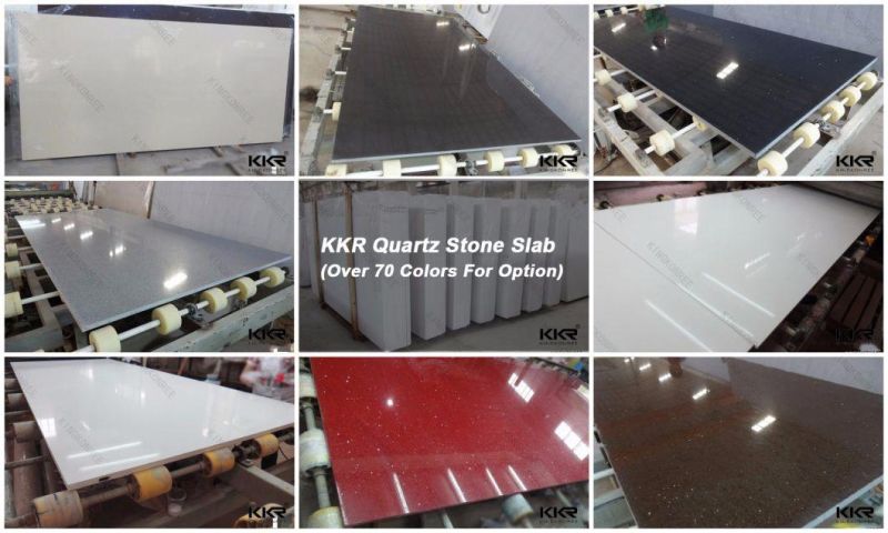 Cut-to-Size Artificial Marble Floor Tiles Quartz Stone