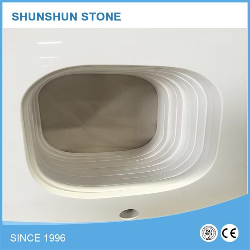 Cheap White Artificial Calacatta Stone Quartz Countertop for Kitchen