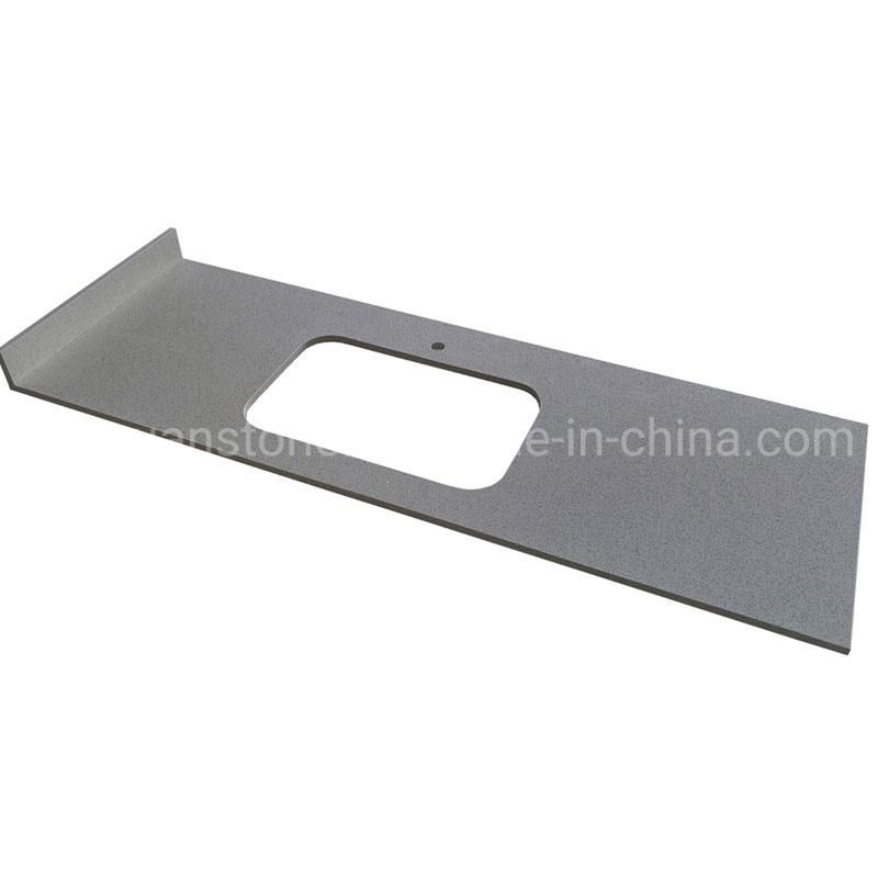 Chinese Crystal White Quartz Stone for Kitchen Island Quartz Countertop