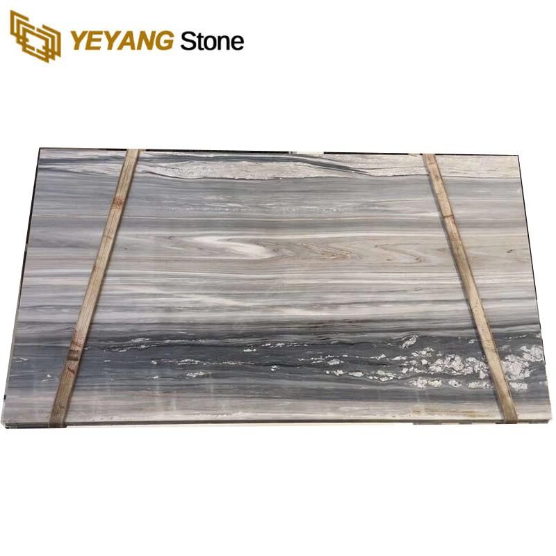 Grey Marble Tile/Slab Luxury Wood/Blue/Black Marble Wall/Background Design Floor Tile