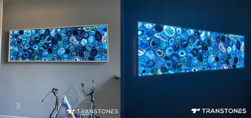 Backlit Agate Dining Table Wholesale Green Agate Slices with Factory Price