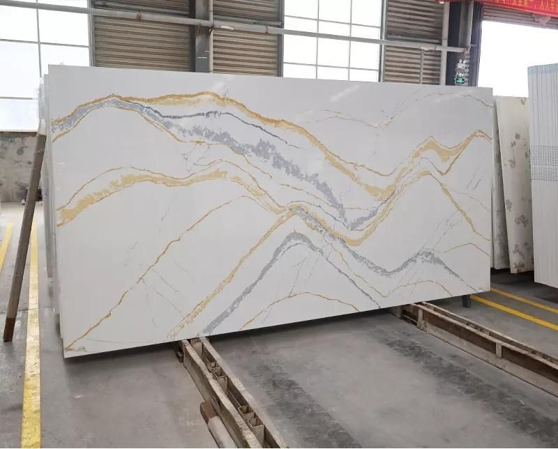 Calacatta Quartz for Kitchen Countertops Slabs