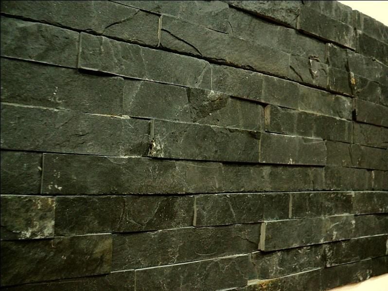 Wholesale Natural Black Slate Tiles for Wall Cladding/Stone Veneer