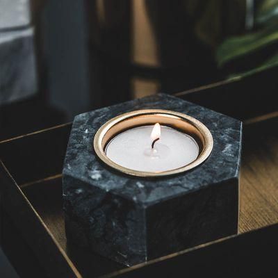 Natural Marble Scented Candle Holder for Home Decoration Scented Menorah Holder Factory Supplier