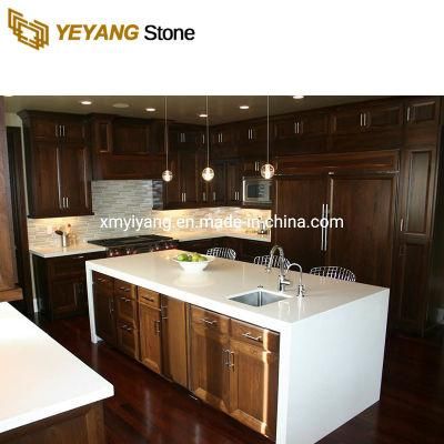 Chinese Artificial Pure White Quartz for Kitchen/Bathroom/Countertop/Slab/Wall/Floor Tile