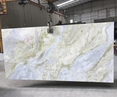 Natural Blue Onyx Danube/Jade Decorative Marble Slabs Translucent Background/Wall Panels/Tiles