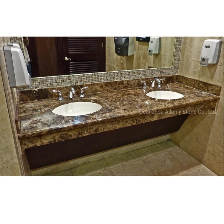 Natural Spanish Emperador Dark Countertop Stone Marble Table Top