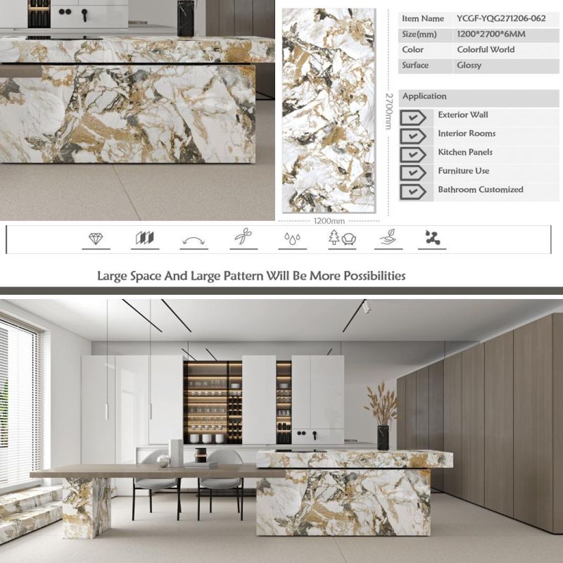 Dining Room Restaurant Hotel Italian Style Granite Light Color Furniture Set Bathroom Vanity Top Kitchen Countertop Customized Glossy Matt Surface
