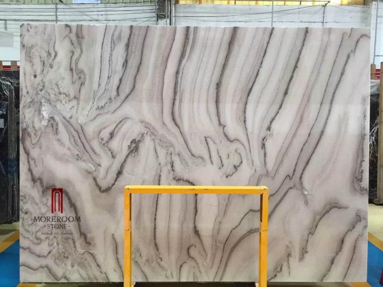 Natural Marble Slab Black Veins Marble Quarter Match Pattern for Background Wall Decor