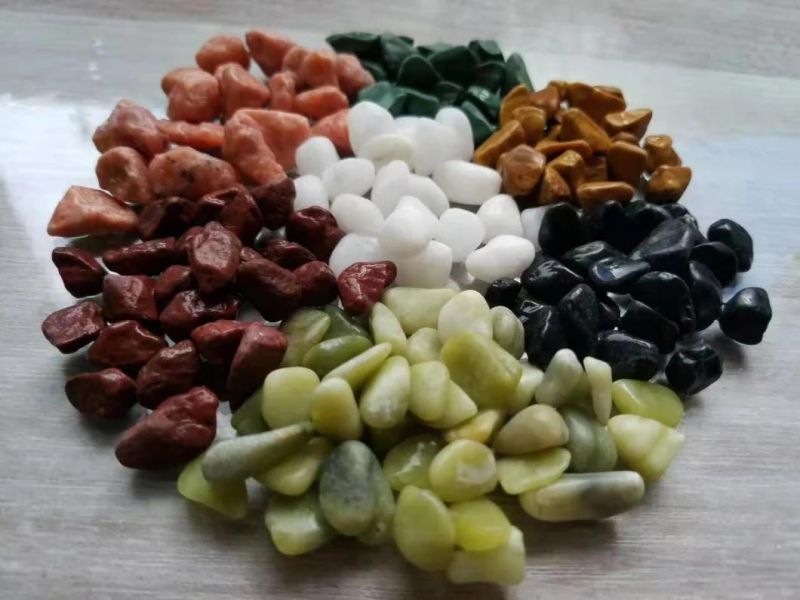 Good Quality High Polish Colorful Silica Sand Paving Stone Decorativa Tulf Playground