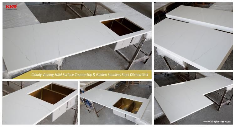 Kkr Customized Artificial Stone Kitchen Countertop