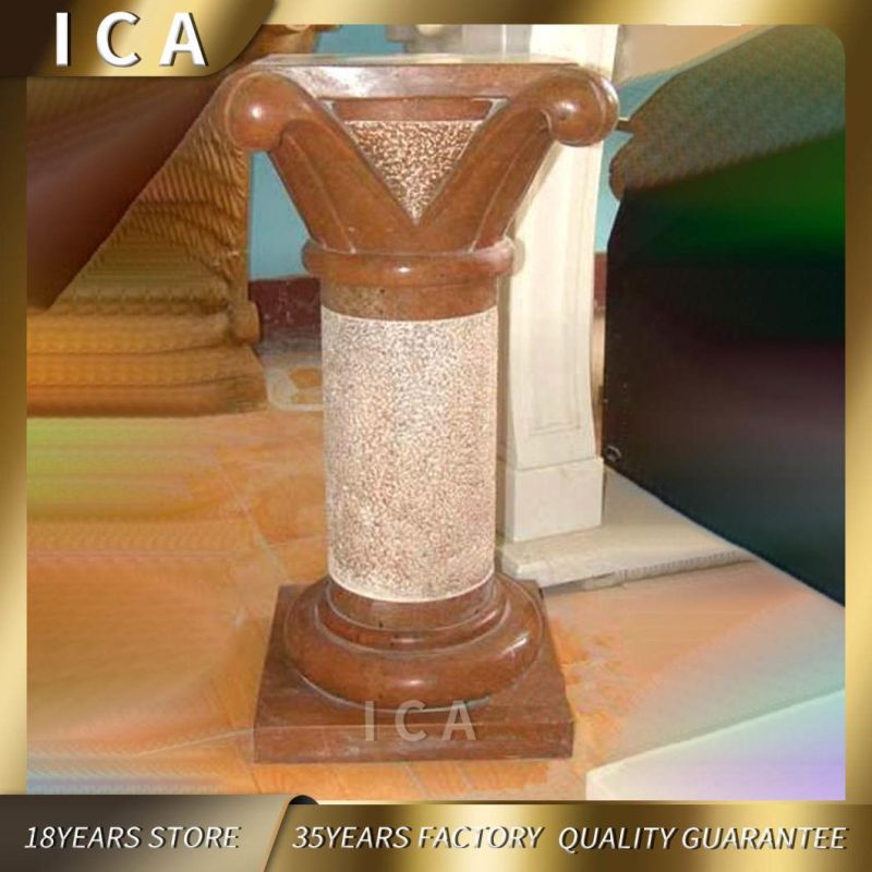Small Size Indoor Decorative Greek Stone Columns Marble Pillars
