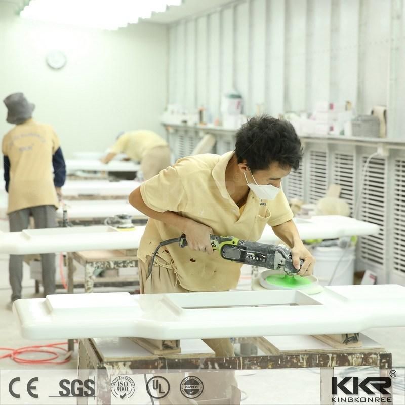 Marble Color Solid Surface Countertops Bathroom Worktops Concrete Vantiy