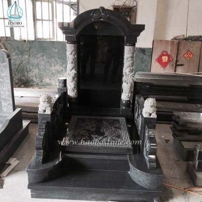 Chinese Style Monument Granite Monument Pillar Headstone