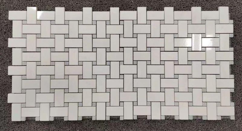 Basket Weave Tile Backsplash Basket Weave Marble Mosaic Tile