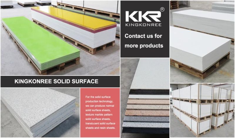 Kingkonree Factory Price Marble Pattern Color Corian Acrylic Solid Surface Sheets